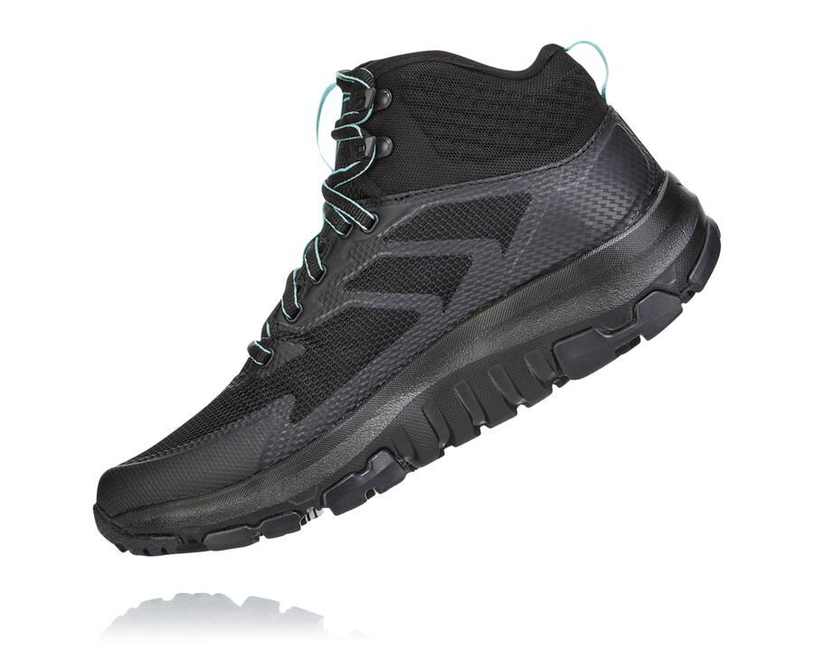 Botas De Montaña Hoka One One Mujer - Toa Gore-Tex - Negras - KDN915640